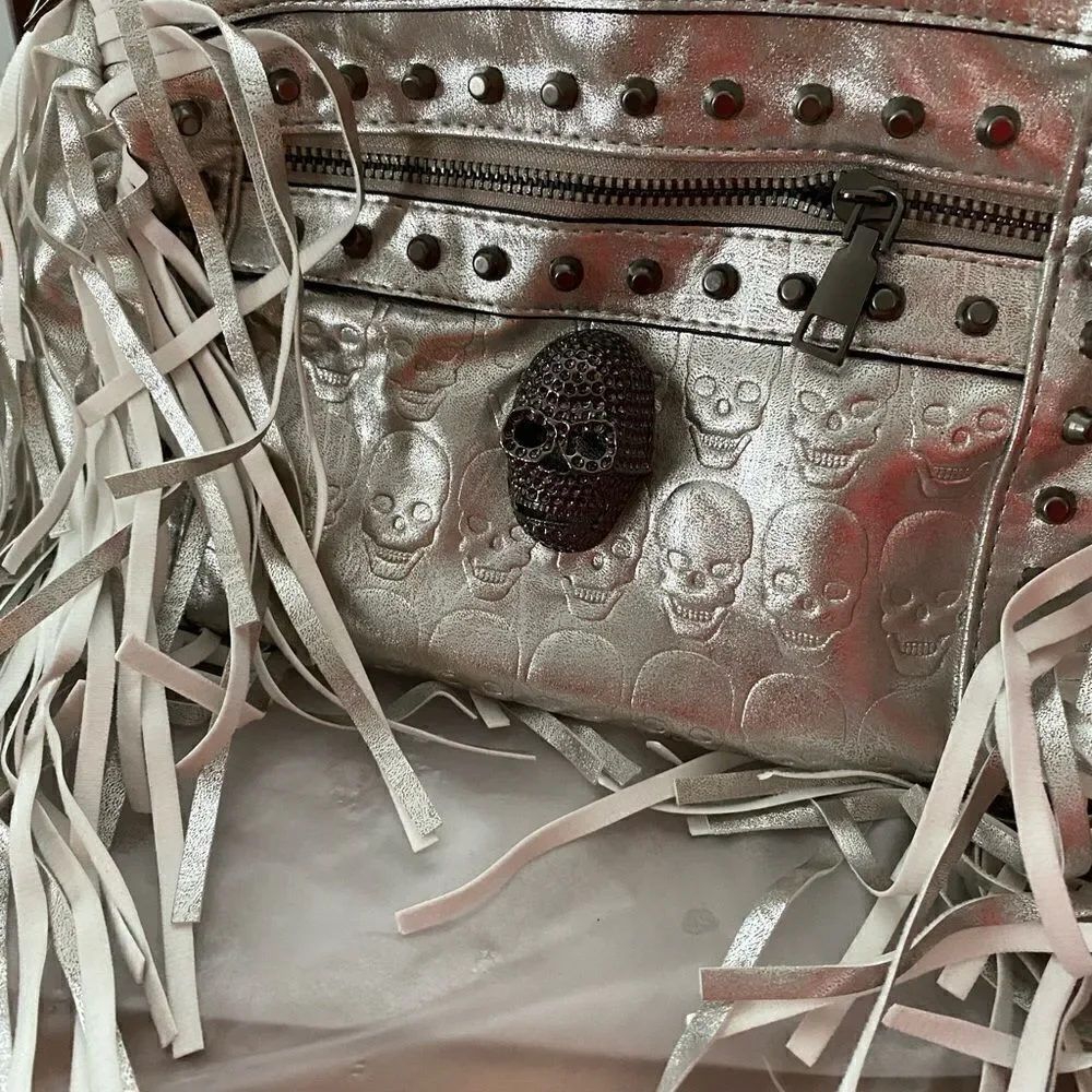 Fringed Skull Handbag   - Picture 2 of 6